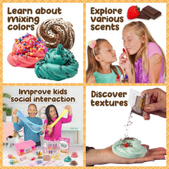 Original Stationery vibrant colors and textures help kids mix fun, unique slime blends.
