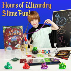 Original Stationery Wizard Slime Kit multicolor pigments for vibrant experiments.