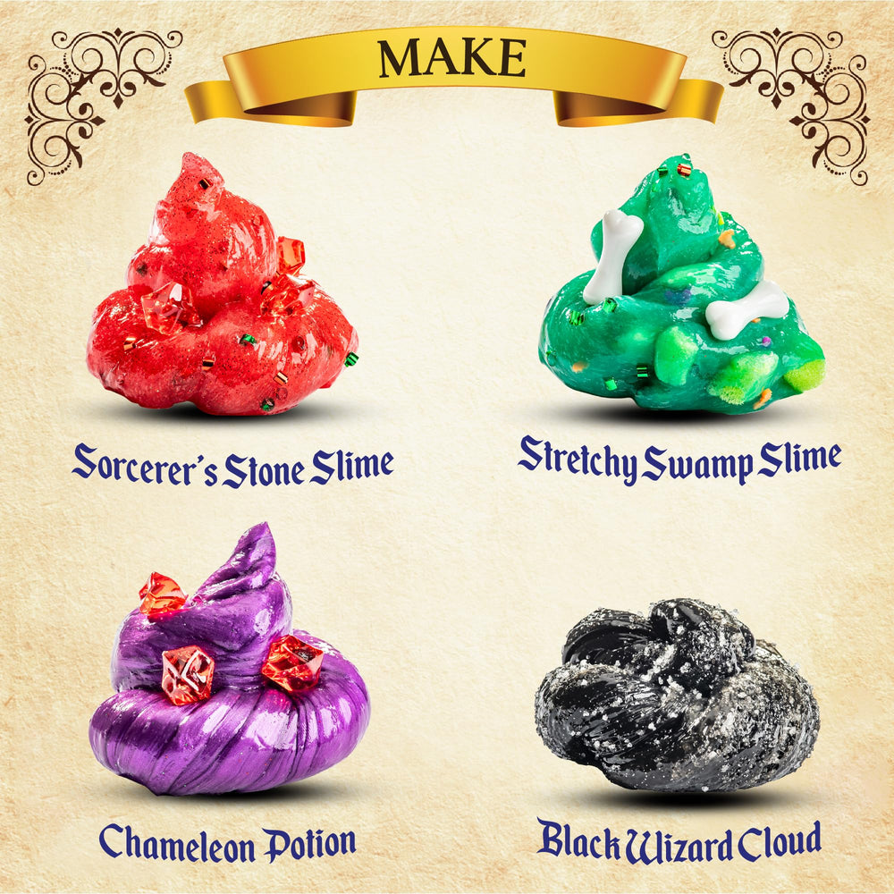 Original Stationery Wizard Slime Kit storage containers to keep creations organized.
