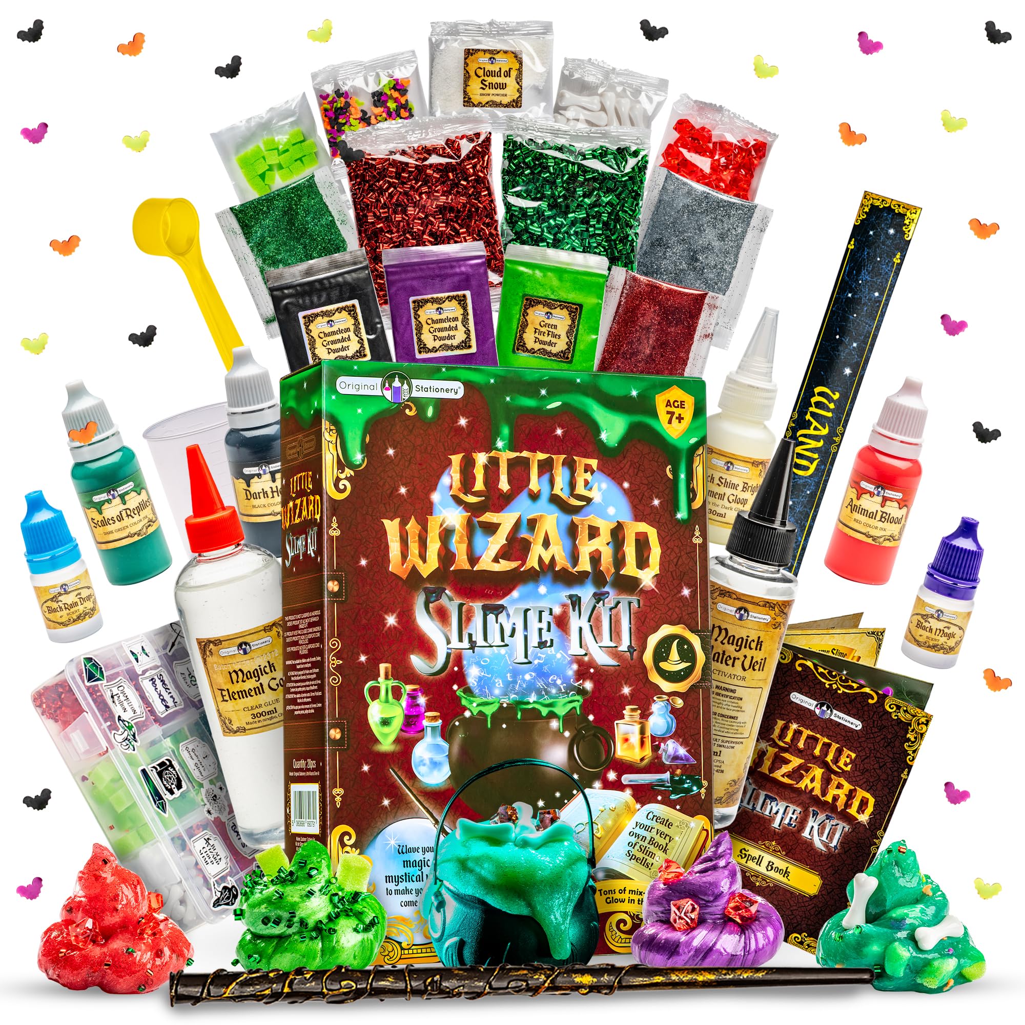 Original Stationery Wizard Slime Kit with wand for imaginative potion play.