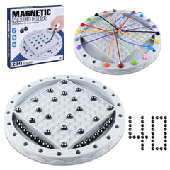 OriJoy 2-in-1 magnetic chess game for family-friendly strategy.