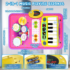 Oripira 2-in-1 musical mat drum pad for active toddler play.