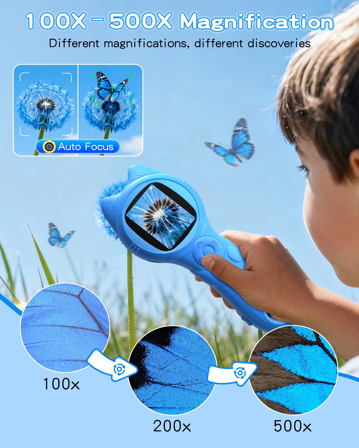 Compact pocket design of Oripira microscope fits small hands for travel.