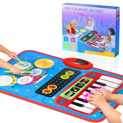 Oripira musical mat piano side promotes early listening skills through colorful keys