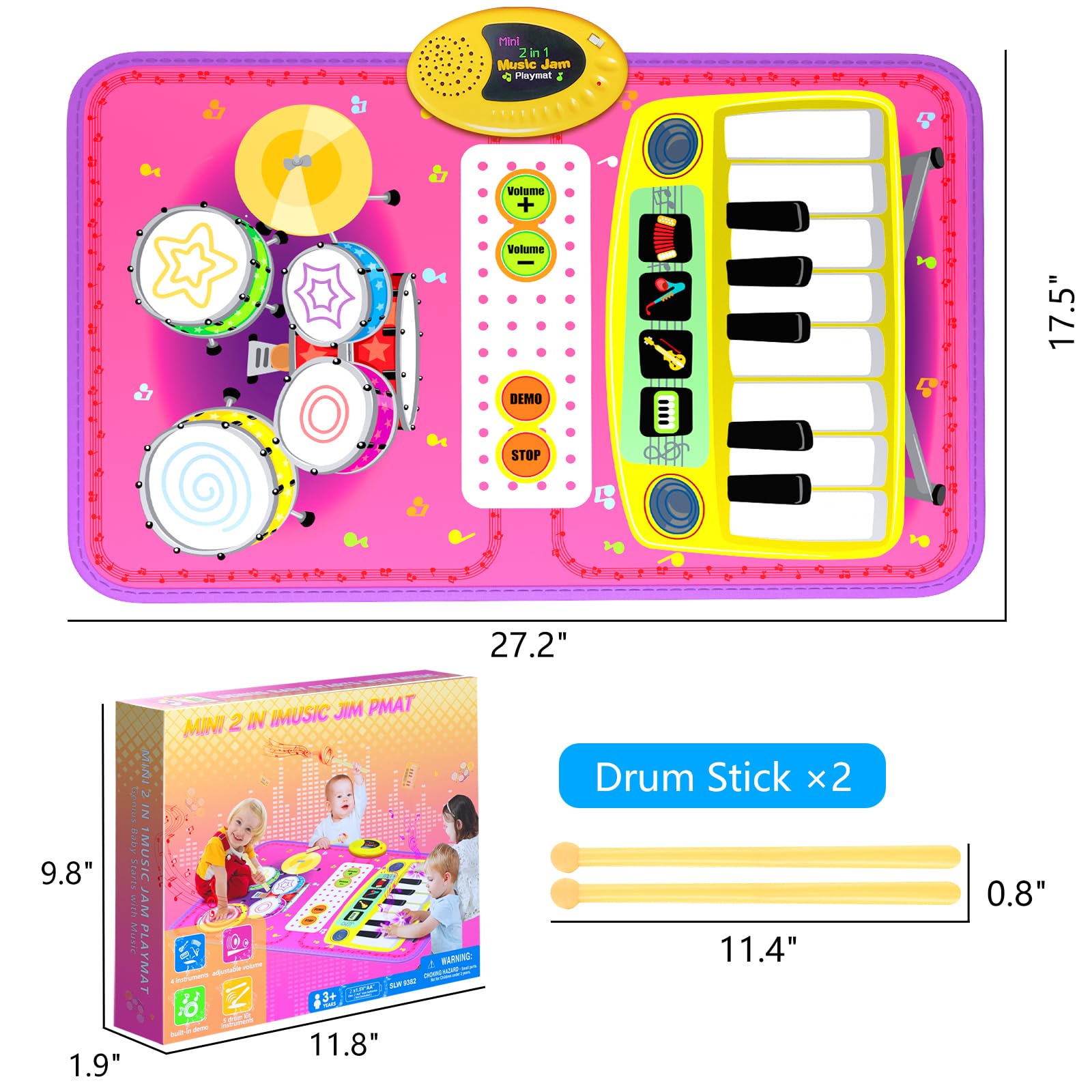 Oripira toddler-safe material provides durable and easy-to-clean play.