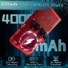 Oromvo R36MAX 4000mAh battery powering long play sessions away from a charger.