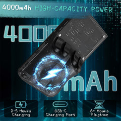 OROMVO R36MAX long-lasting 4000mAh battery for extended play.