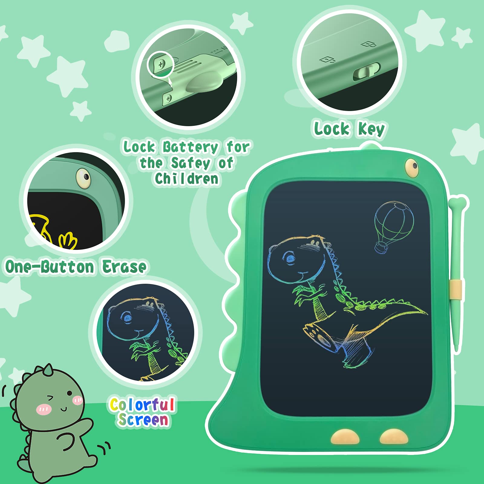 Safe and durable materials make ORSEN doodle board kid-friendly.
