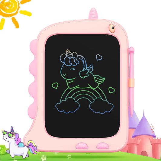 ORSEN unicorn doodle board 8.5 inch, inviting kids to draw with a bright unicorn motif