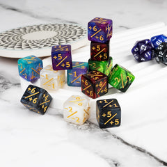 ORUNI positive and negative dice counters support resource tracking