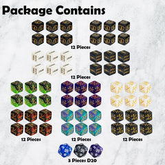 ORUNI shield dice counter 10-piece for tracking shields during matches