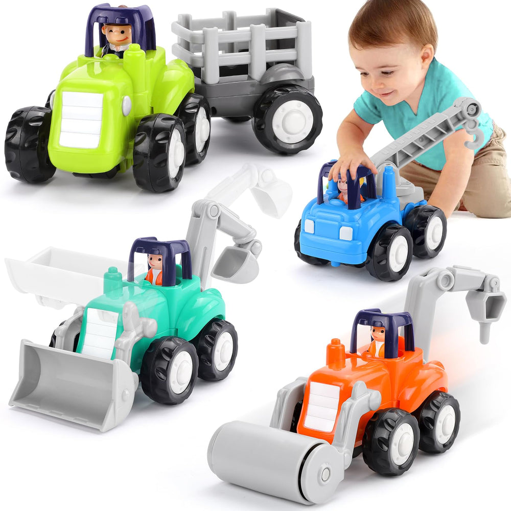 ORWINE Inertia Trucks crane truck toy for toddlers promotes fine motor play