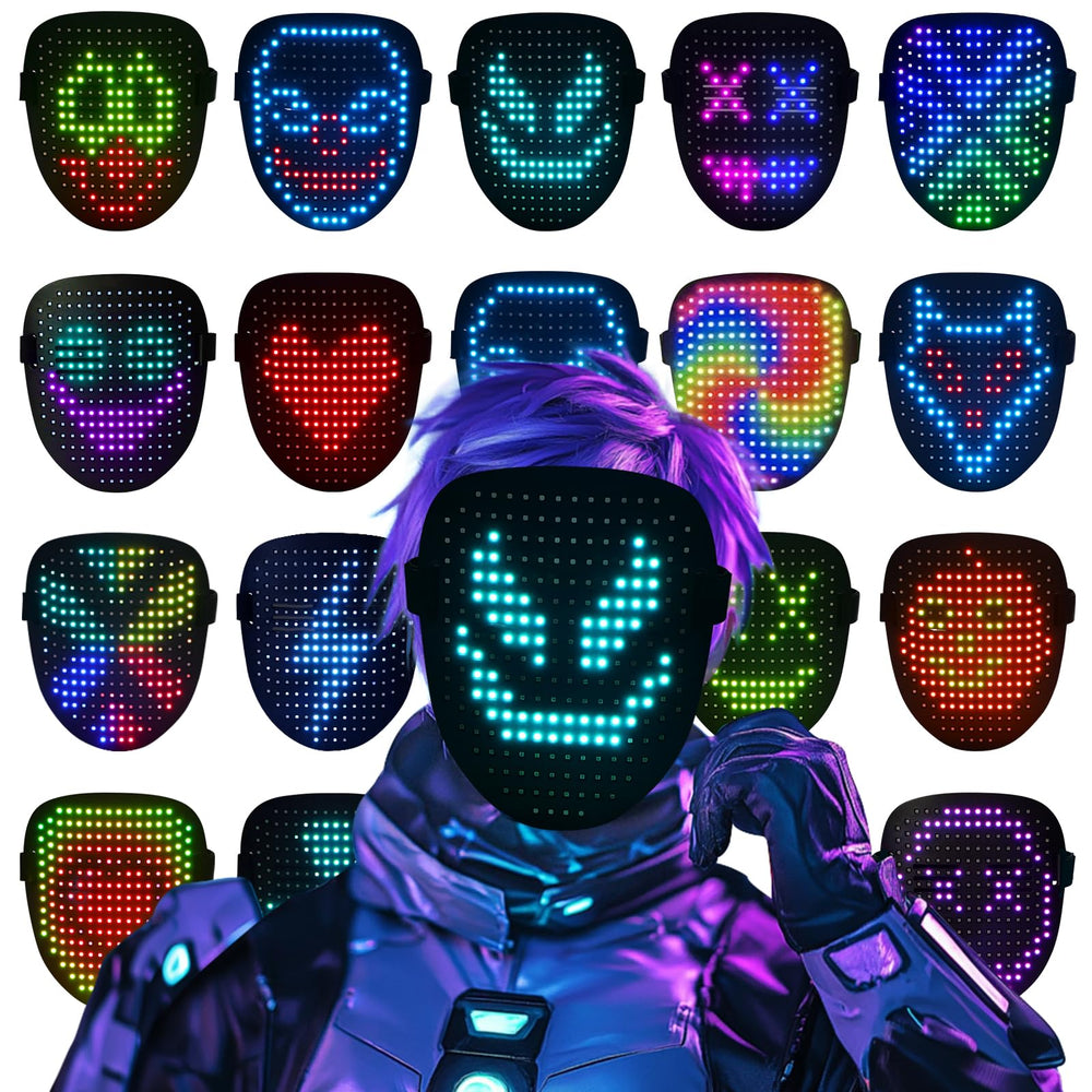 ORWINE LED mask displaying dynamic modes for festivals and cosplay