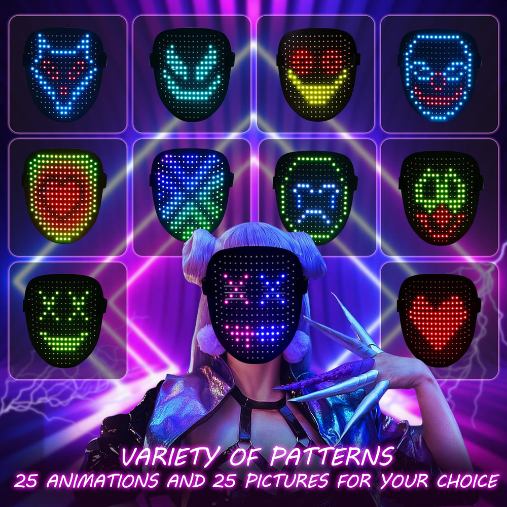 ORWINE gesture-sensing LED mask activated with a wave for easy mode changes