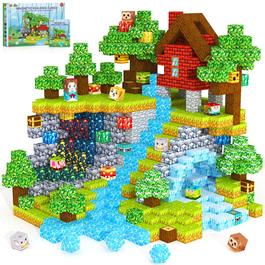 ORZbb 150pcs magnetic blocks set sparks collaborative play and creative building.