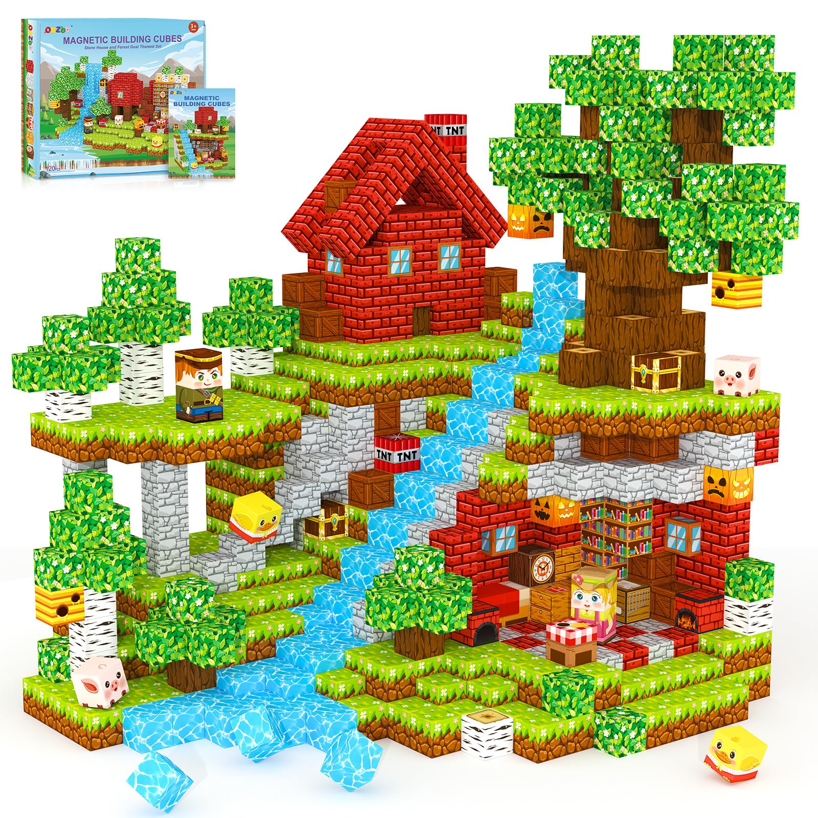 ORZbb magnetic blocks 120-piece set fuels imaginative building play.