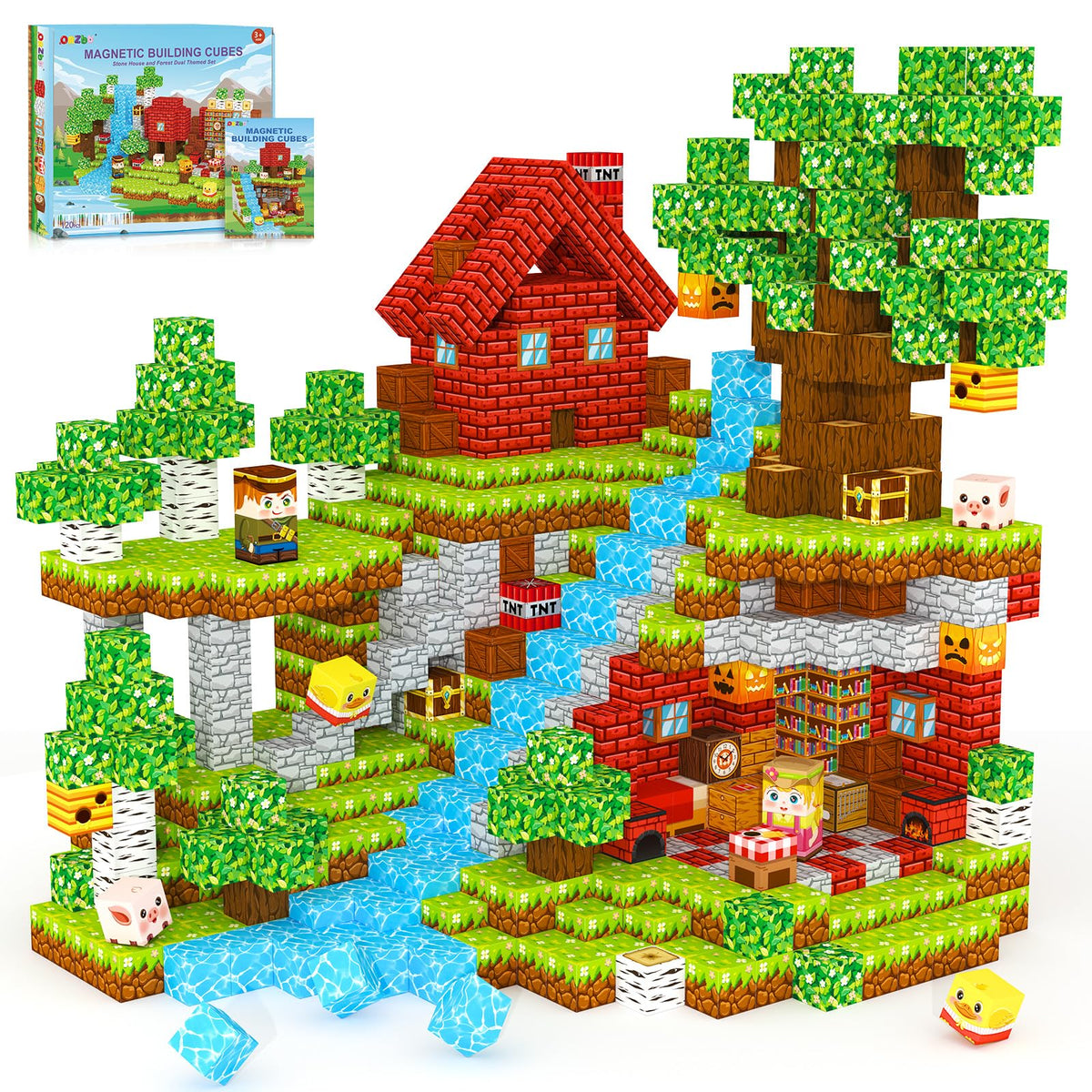 ORZbb magnetic blocks 120-piece set fuels imaginative building play.