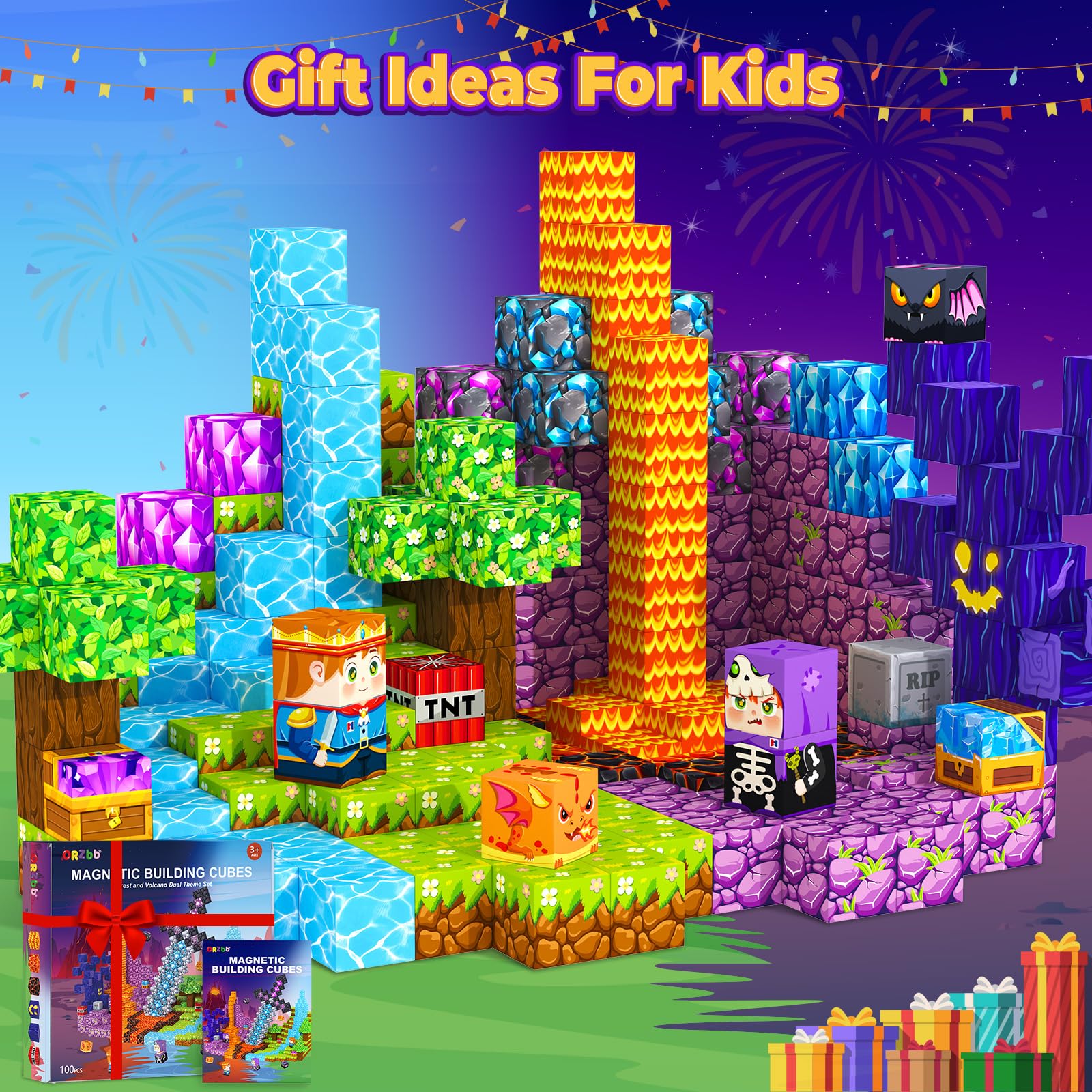 ORZbb magnetic blocks family gaming session promotes bonding and creative problem solving