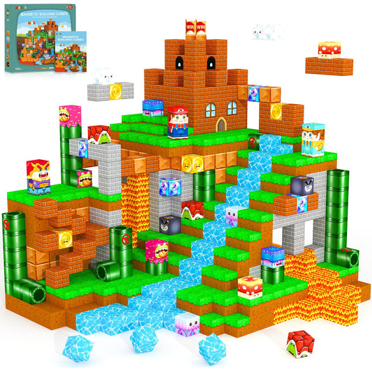 ORZbb magnetic blocks forest castle theme for imaginative play and fine motor skill development.