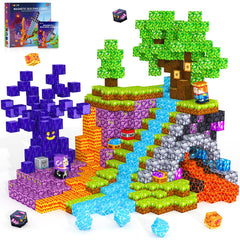 ORZbb magnetic blocks forest theme play boosts imagination and collaborative building
