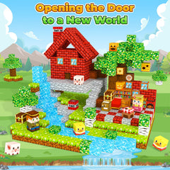 ORZbb magnetic tiles open-ended play encourages creativity.