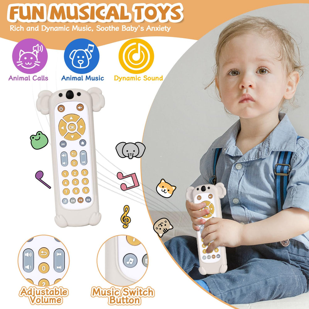 Orzbow educational remote toy offers multilingual modes for early language exposure.