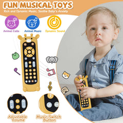 Orzbow silicone teether cover on the toy provides gentle chewing option.