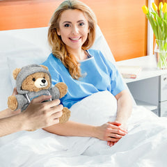 Osacoe teddy complies with USA safety standards, ideal for comforting moments.