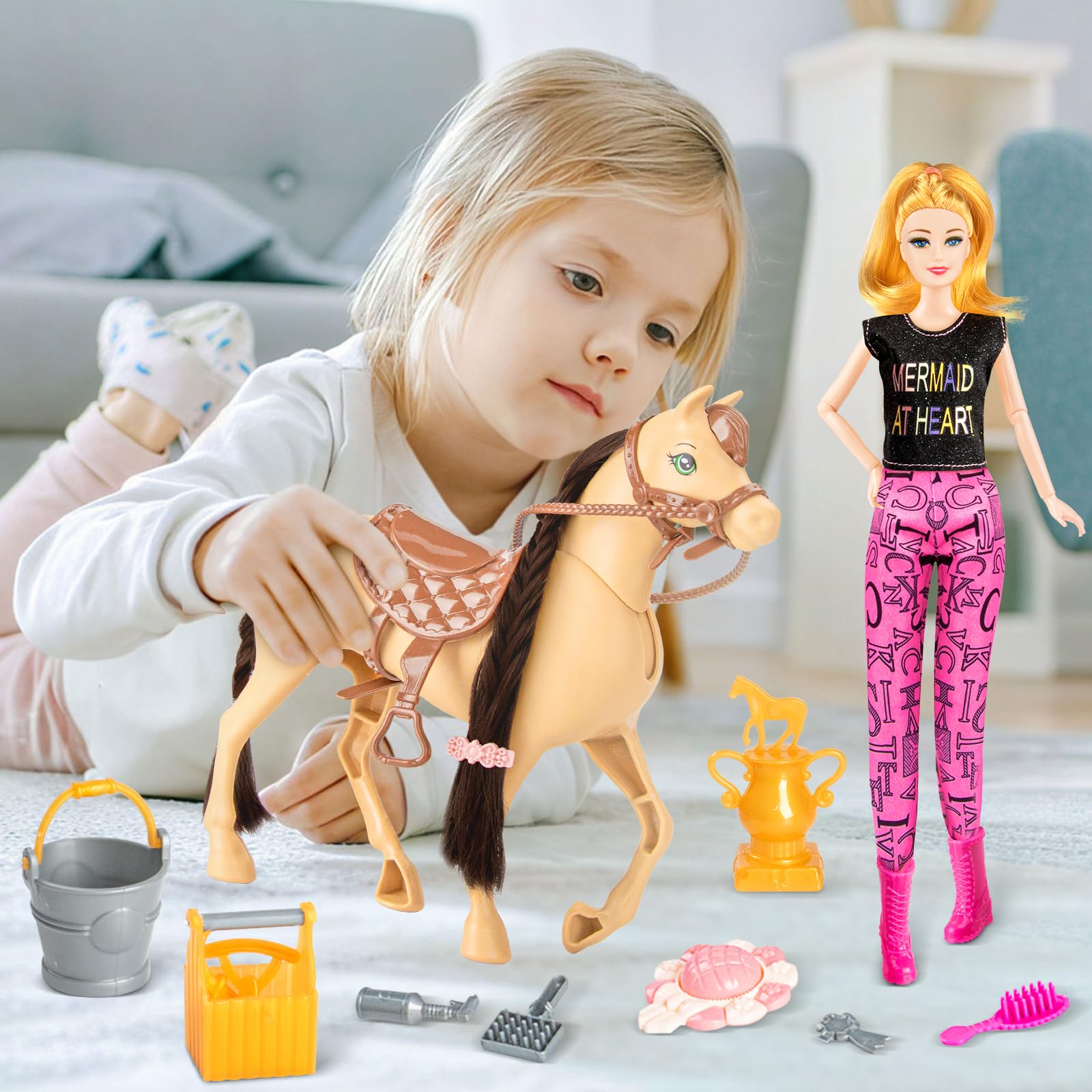 Osllate 11.5-inch blonde doll ready for stylish adventures