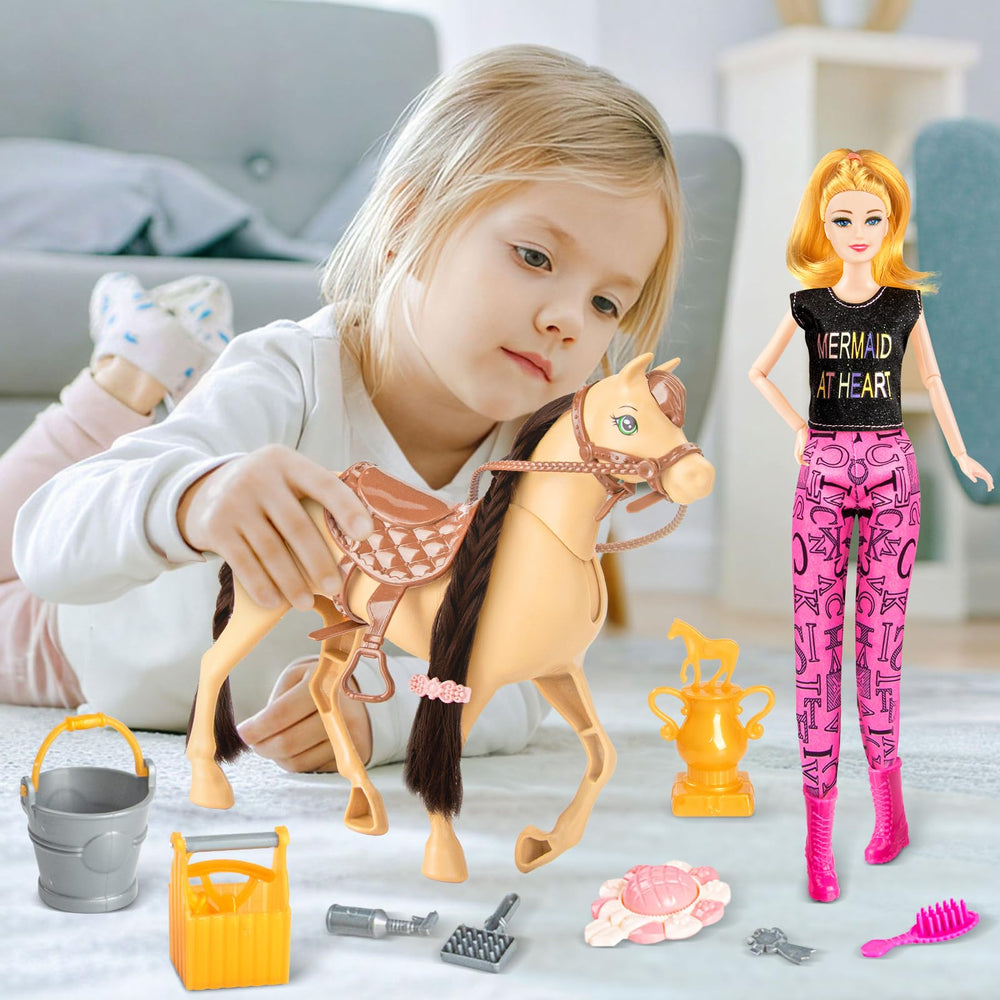 Osllate 11.5-inch blonde doll ready for stylish adventures