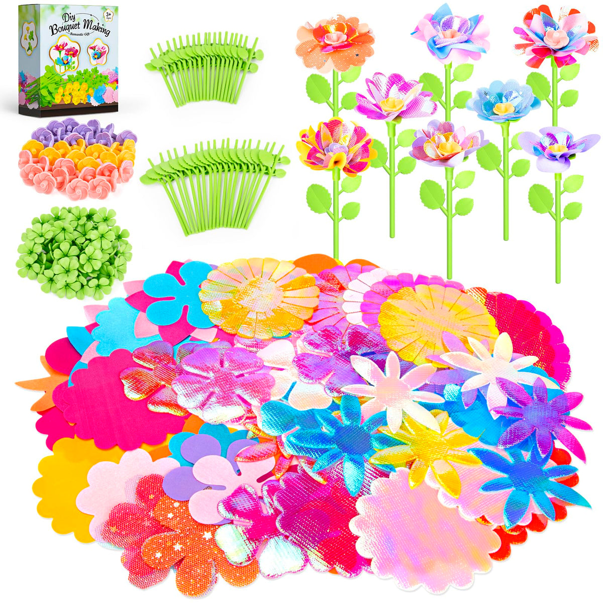 Osllate flower petals 108 for creative bouquets with color-rich possibilities.