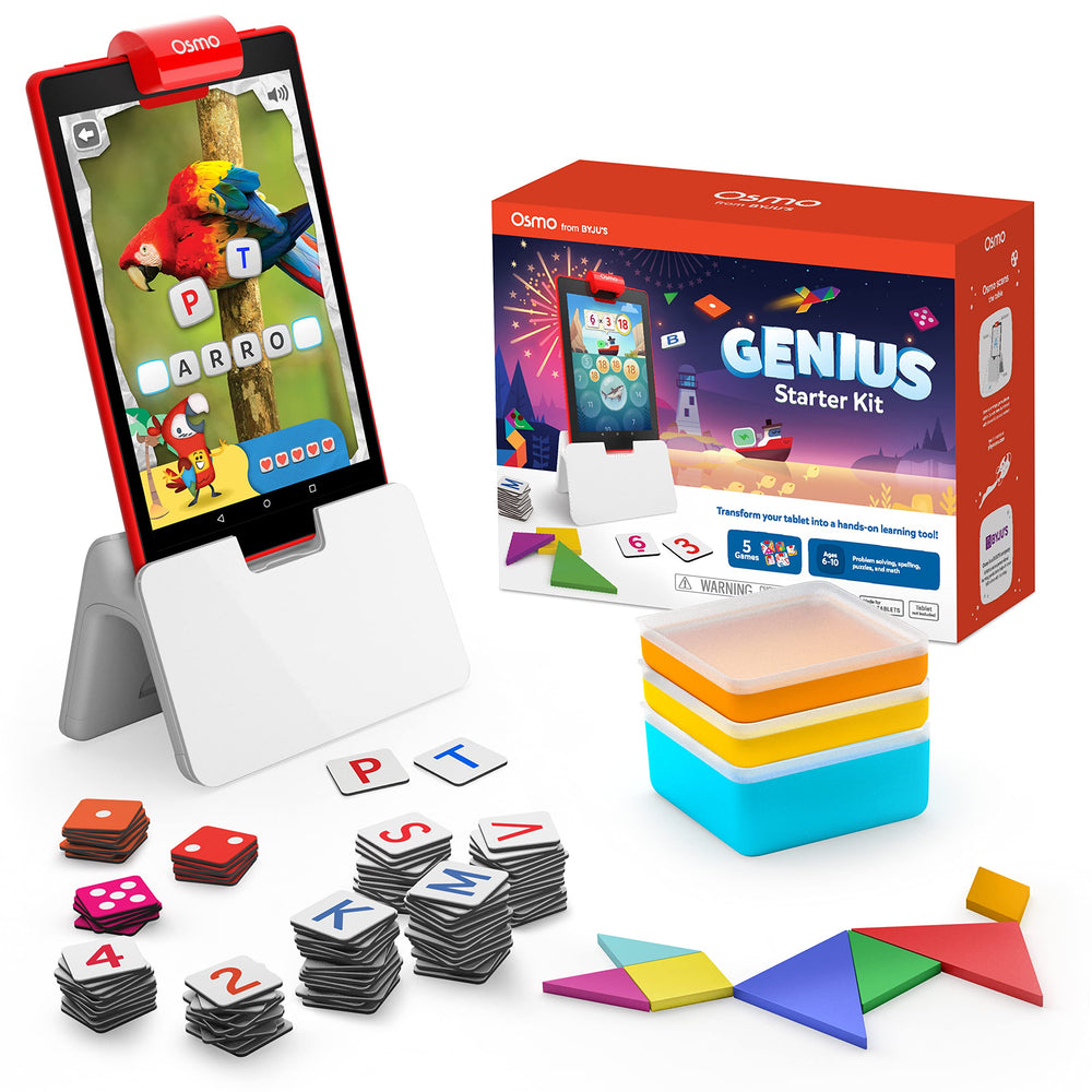 Osmo Genius Fire Tablet Base included for interactive learning on a Fire tablet