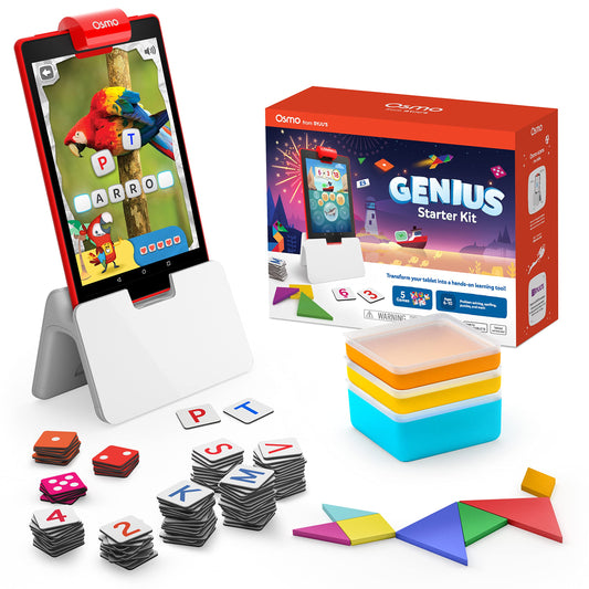 Osmo Genius Fire Tablet Base included for interactive learning on a Fire tablet