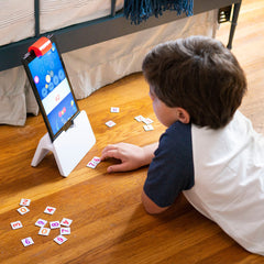 Osmo Genius Numbers tiles connect to multiply with hands-on play.