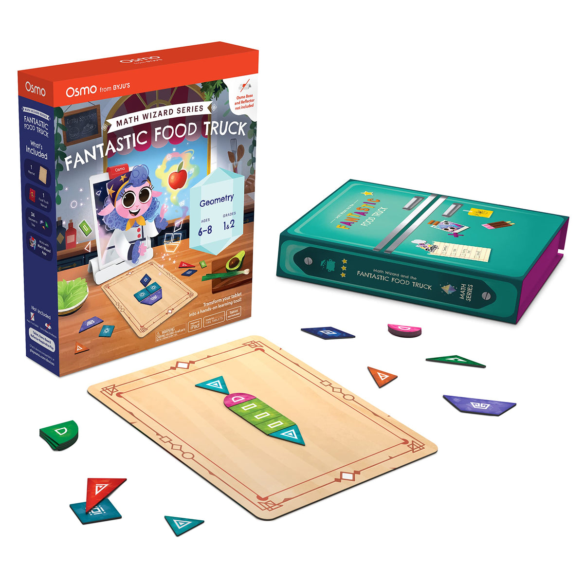 Osmo Math Wizard tiles and gameboard for hands-on geometry exploration