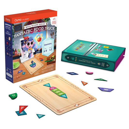 Osmo Math Wizard tiles and gameboard for hands-on geometry exploration