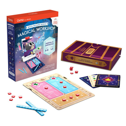Osmo Math Wizard Workshop Scene shows hands on math practice for early numeracy
