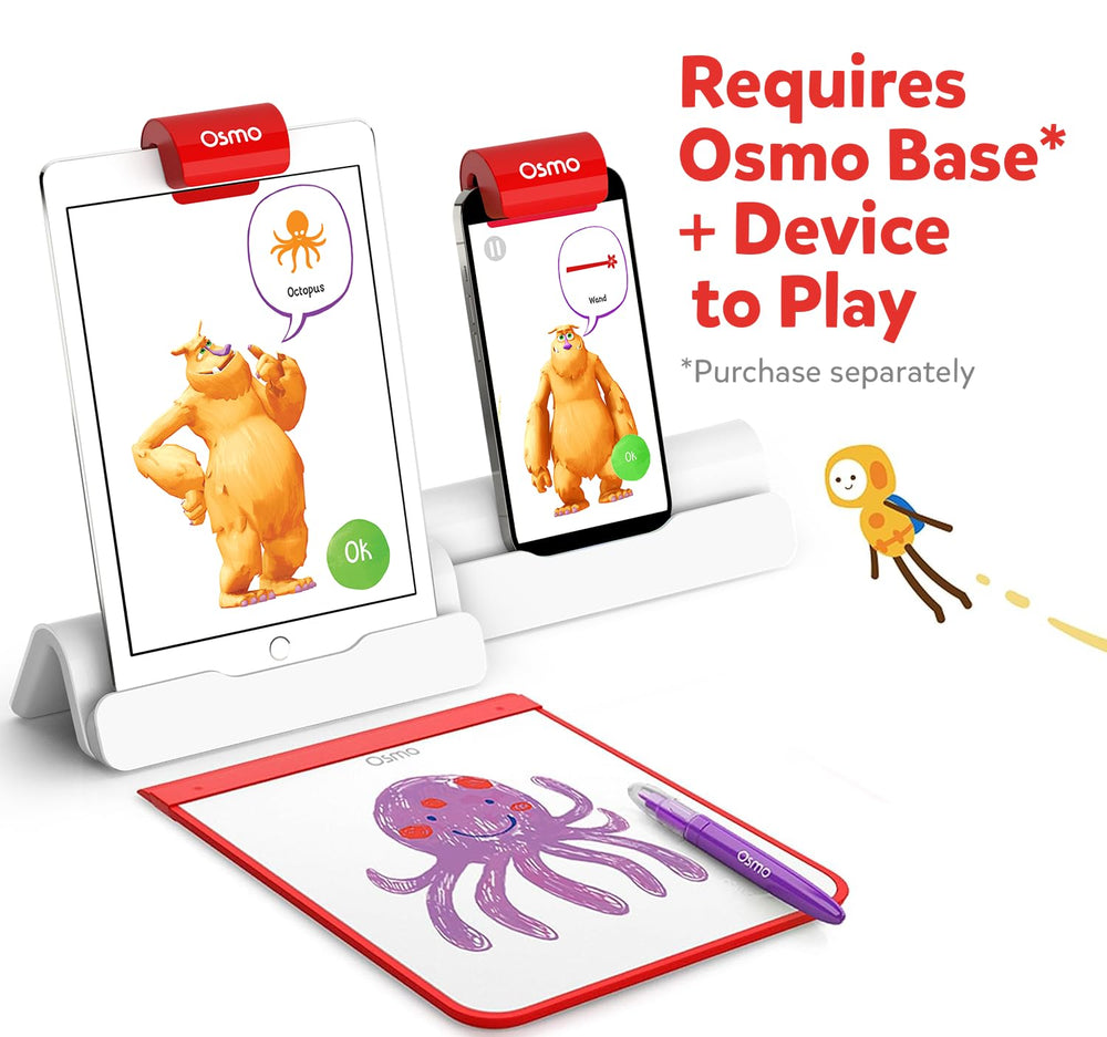 Osmo Monster animated characters emerge from real drawings on screen.