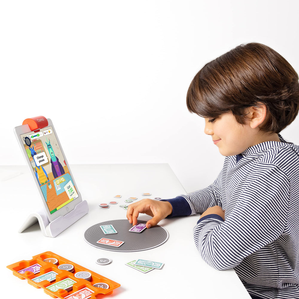 Osmo Pizza Co. stackable storage box for game pieces keeps play organized.