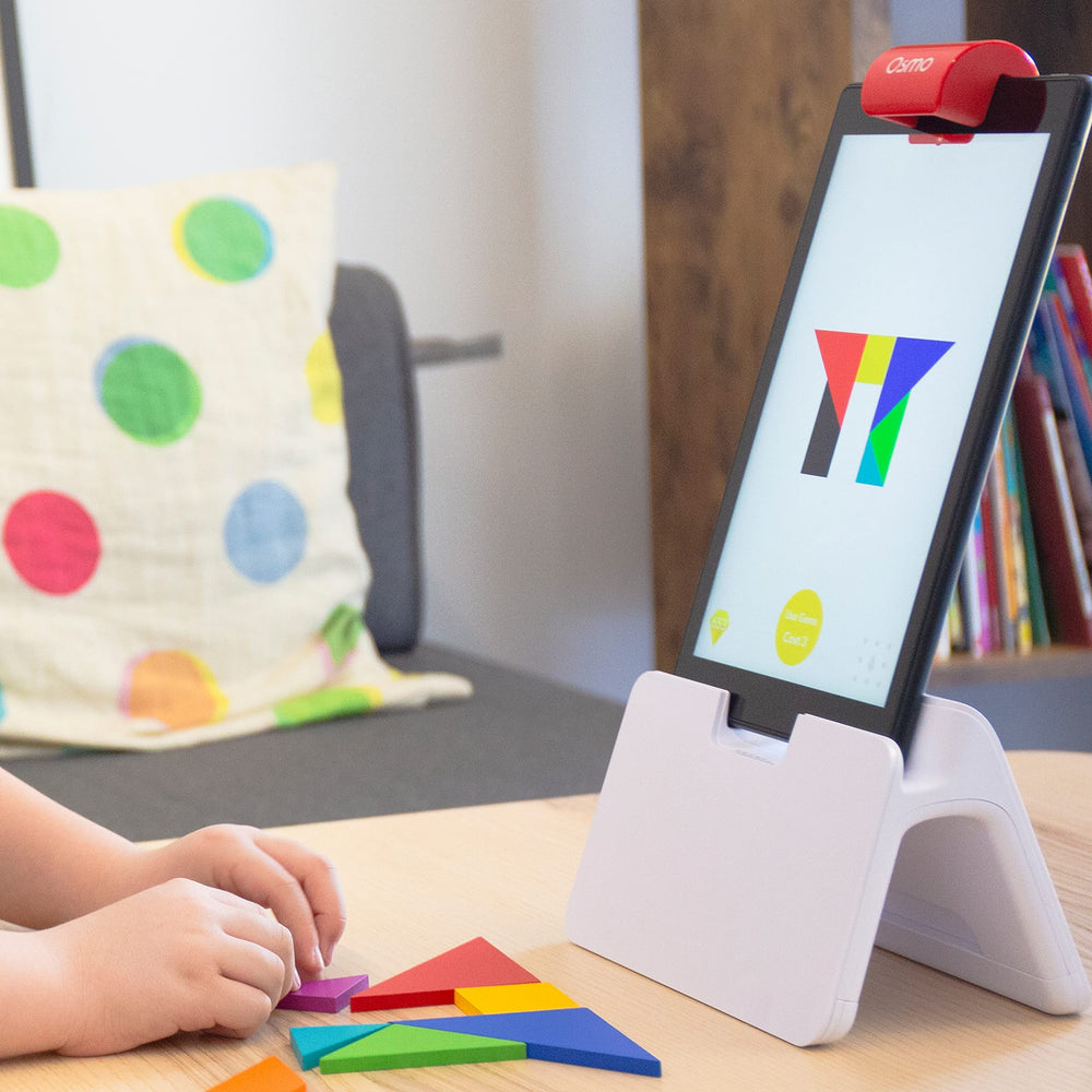 Osmo storage tray keeps game pieces organized for tidy play