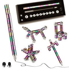 OSSIJAY fidget pen toy kit in gift-ready packaging for desk setup