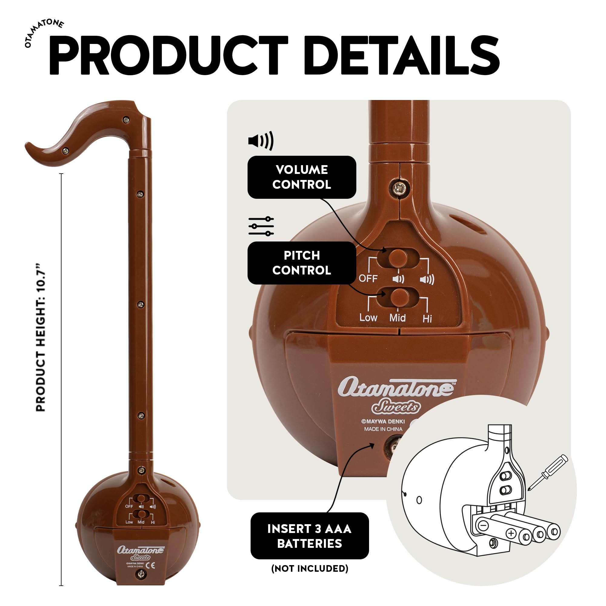 Otamatone Chocolate Edition hands-on play highlights friendly, creative music making.