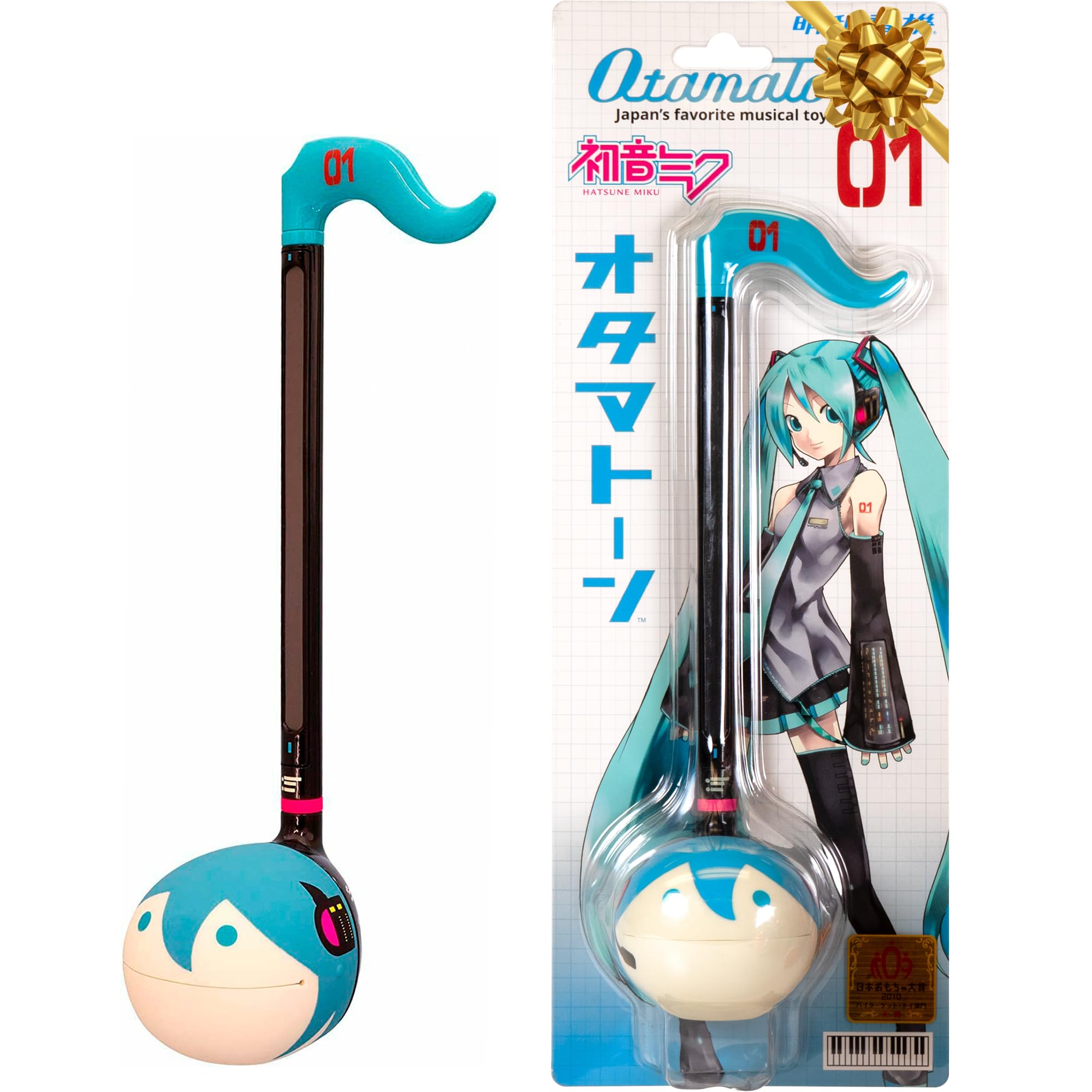 Otamatone Hatsune Miku front view for interactive music playtime and portability.