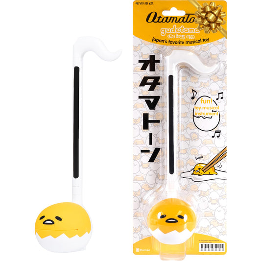 Otamatone Gudetama front view shows the cute character and compact design for travel fun.