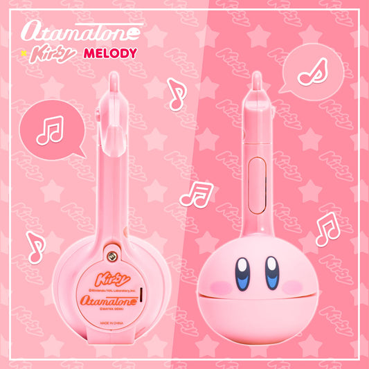 Otamatone Melody Kirby Edition back view highlighting controls and beginner-friendly buttons