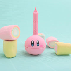 Otamatone Melody Kirby Edition packaging with starter kit and testing battery