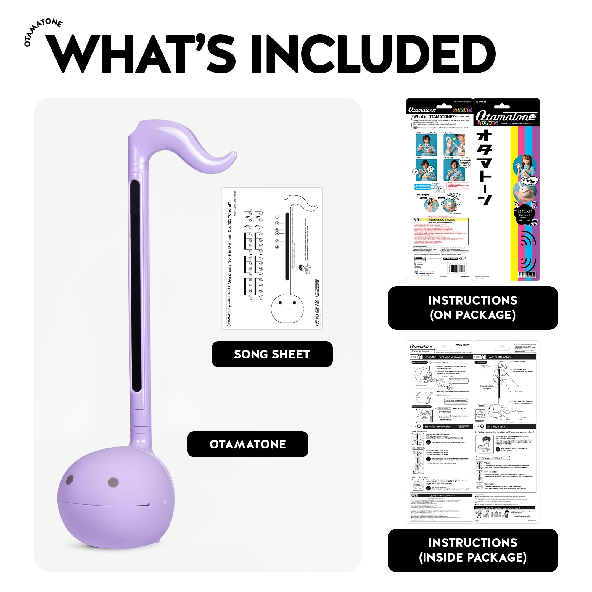 Otamatone Purple multi-octave capability invites simple harmony