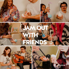 Otamatone Purple stem play area demonstrates easy finger slides