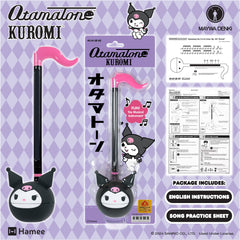 Otamatone Sanrio Kuromi instruction sheet and learning guide included