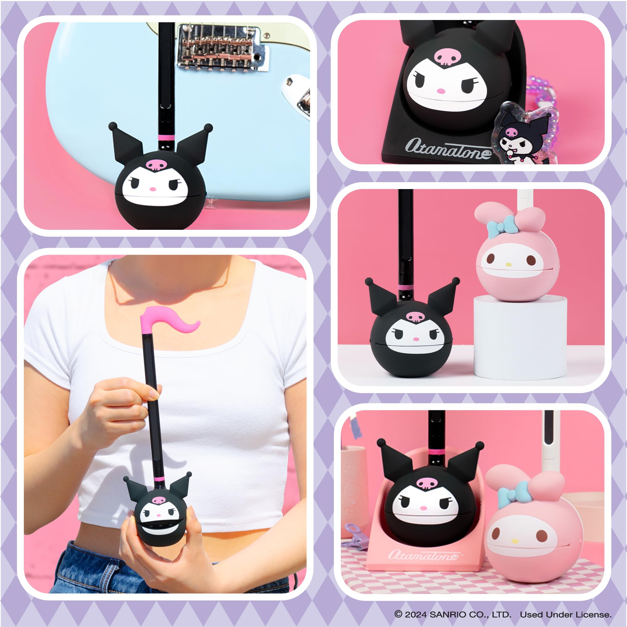 Otamatone Sanrio Kuromi practice sheet included to learn your first song